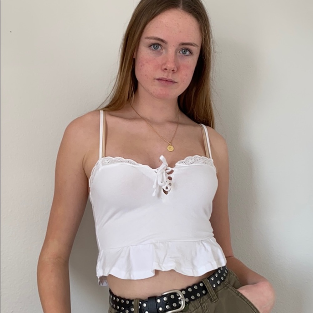 White tie tank top